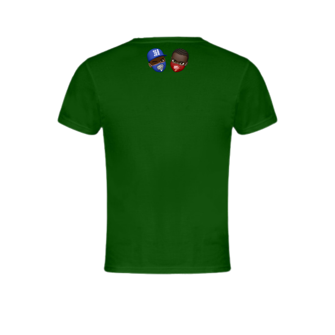 Original Classic Red Slapp Boxin' Logo-Green Tee