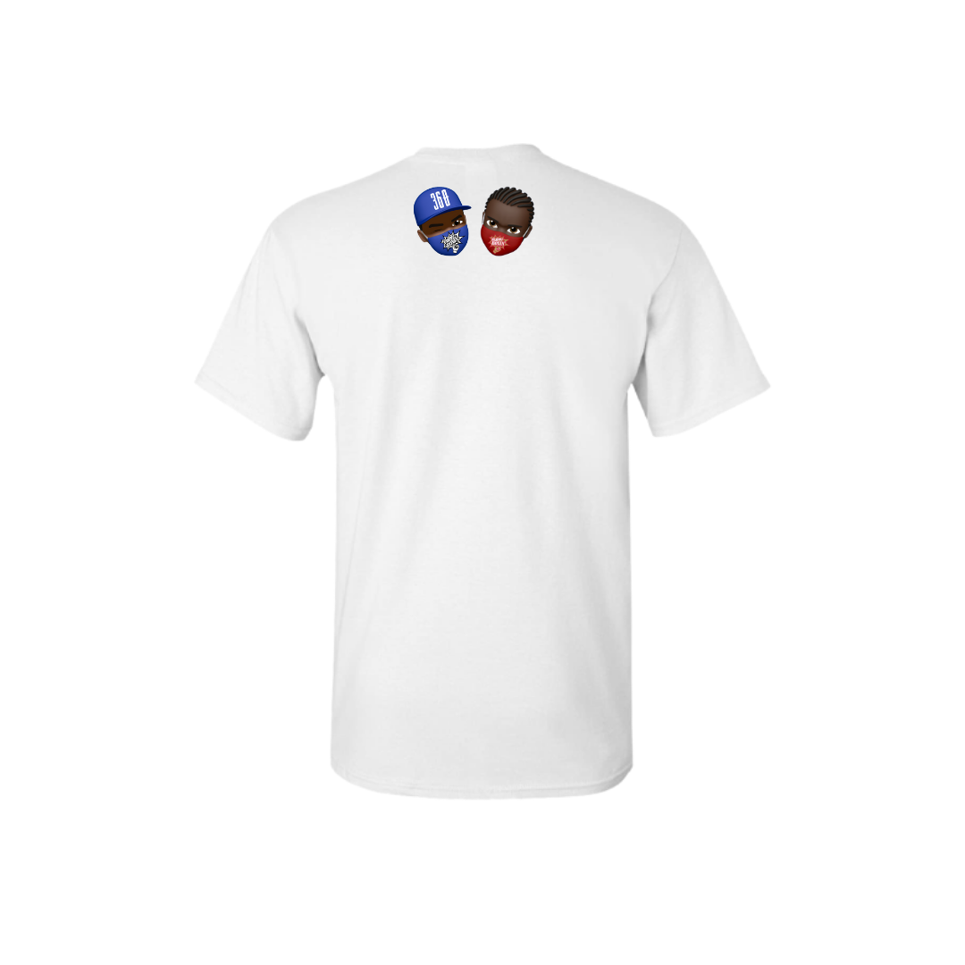 Classic White & Black Slapp Boxin' Logo- White Tee